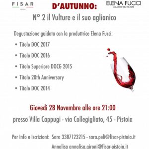 INCONTRI D'AUTUNNO: N°2 il Vulture e il suo aglianico